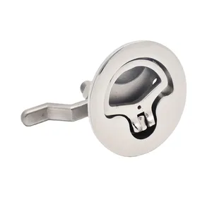 Wholesale 316 Stainless Steel Floor Lock Boat Accessories Fitting Turning Lock Lift Ring Handle thumbnail-2