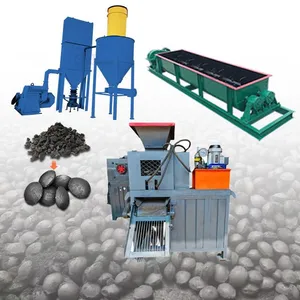 Electric Coal Powder Mineral Powder Ball Press Machine High Pressure Charcoal Briquettes Making Machine Equipment EPC thumbnail-1
