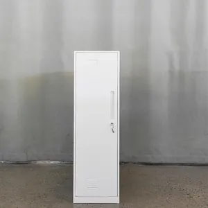 Single Doors Small Steel Clothes Locker Customized Office Metal Wardrobe Beside Desk thumbnail-1