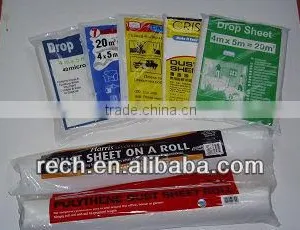 4x5m Sheet Plastic Dust Sheet,plastic Sheet,heavy Plastic Sheet thumbnail-1
