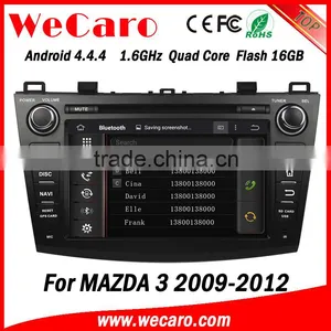 Wecaro in Dash Touch Screen Android 4.4.4 Car Radio Gps Dvd Player for Mazda 3 Factory Gps Navigation System 2009 2010 2011 2012 thumbnail-4