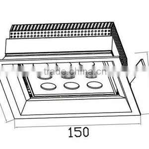 Cheapest High Power High Quality 9X1W Aluminium Led Downlight With Unique Design for Shopping Stores Decoration thumbnail-1