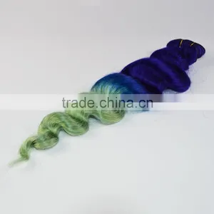 Popular Hair Two Tone Color Clip in Remy Human Hair Extensions for Black thumbnail-1