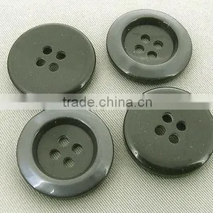 20mm 20pcs GLOSS BLACK FASHION SEWING BUTTONS LOT 4 HOLES thumbnail-1