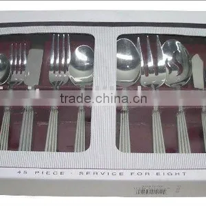 24pcs Stainless Steel Cutlery Set With Gift Box thumbnail-1