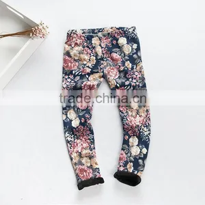 2015 Children Autumn & Winter Printing Kids Leggings Girl Add Wool Legging Baby Girl Keep Warm Pants With Six Colors thumbnail-5