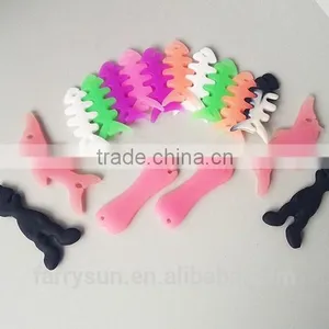 Customized Shape and Logo Soft Silicone Rubber Earphone Cord Cable Winder thumbnail-4