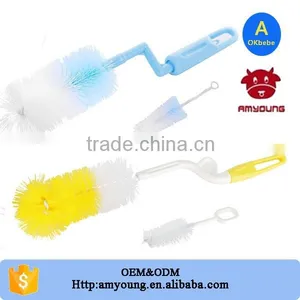 Wholesale Promotional Gift Multi Color Soft Nylon Baby Milk Straw Nipple Bottle Brush For Cleaning thumbnail-1