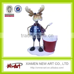 Promotion Deer With Pot Christmas Decoration Supplies thumbnail-1