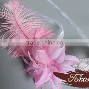 Wholesale Masquerade Mask Ostrich Feather Decorations thumbnail-5