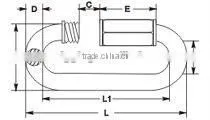 Professional Manufacturer Rigging Hardware Best Selling Stainless Steel AISI 316 304 Chain Quick Link Oval Wholesale thumbnail-2