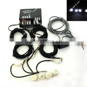 120W 16LED Bulbs Hide-A-Way Emergency Hazard Warning Strobe Amber Light Kit thumbnail-1