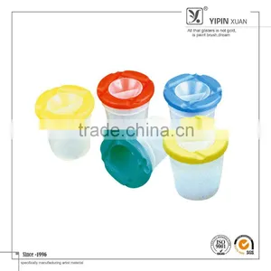 High Quality Colorful Spill Paint Cups Plastic Paint Cup thumbnail-1