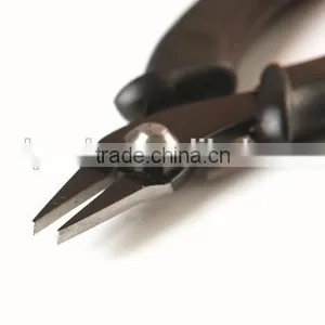 JP0910 Black 5 .75" Flat Nose Pliers for Memory Wire With Molded Handles thumbnail-2