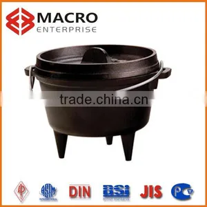 Black Painting Cast Iron Camp Dutch Oven Pot/potjie Pot thumbnail-2
