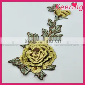 Handmade Applique Flower Embroidery Designs for Wedding Dress Decoration thumbnail-2