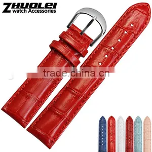 Cheap 12|14|16|18|20mm High Quality Cowhide Leather Watch Strap Wholesale 3PCS thumbnail-2