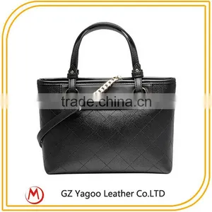 2016 Hit Color Latest Leather Tote Handbag Bag With Long Strap thumbnail-3