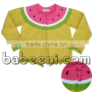 Hand Embroidery Watermelon Girl Sweater thumbnail-1
