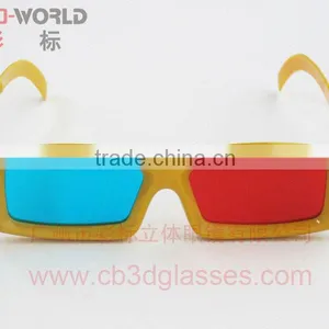 Yellow Frame Red&cyan 3d Glasses Plastic thumbnail-1