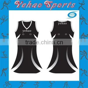 2015 Hot Custom Sublimated Netball A Line Dress thumbnail-5