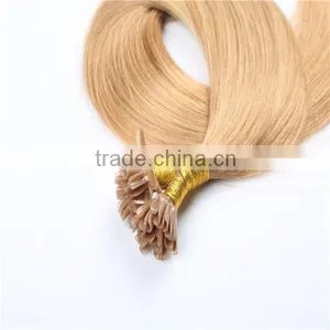 Wholesale Large Stock Color 613 Remy u Tip Nail Tip Keratin Human Hair Extension thumbnail-4