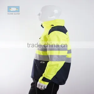 EN 343 EN 471 Waterproof and Breathable Reflective Running Jacket thumbnail-2
