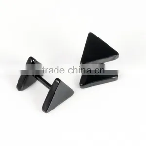 2016 Fashion Item Special Triangle Shape Stainless Steel Earrings thumbnail-3