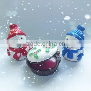 Merry Christmas Cupcake Shaped Cute Lip Gloss thumbnail-3