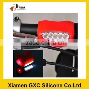 Logo Print Silicone Outdoor Led Bike Light thumbnail-2
