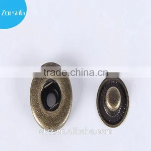 Round Square Rusty Trousers Screw Back Buttons With Low MOQ thumbnail-1