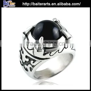 Fashion Cheap Titanium 316L Cheap Wholesale Men Stainless Steel Ring thumbnail-1