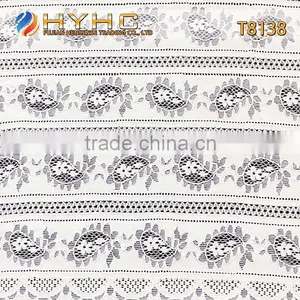 New Design White Cotton/Nylon African Lace Kintted Fabric For Wholesales T8138 thumbnail-1