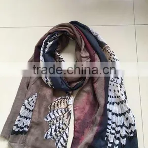 2016 Promotional Custom Design Scarf 60*150cm Polyester Material Women Scarf thumbnail-2