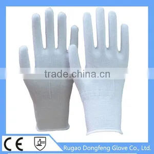 High Quality White Nylon Gloves Seamless Knit Hand Protection thumbnail-4