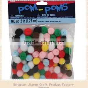 Mixed Color Craft Pompoms thumbnail-1