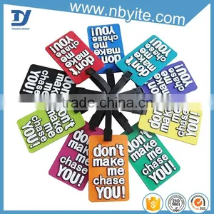 2016 Hot Plastic Wholesale Luggage Tags OEM Factory Machine Printed Pvc Card thumbnail-1