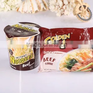 Private Label Bag Quick Instant Noodles Soup / OEM Cup Instant Noodles Ramen / Halal Instant Food thumbnail-3