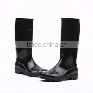 2016 Simple Style Cheap Black Pvc Rain Boots Without Steel Toe, Cheap Plastic Pvc Rain Boots thumbnail-2