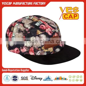 Wholesale Floral 5 Panel Hats/adjustable 5 Camp Hat thumbnail-1