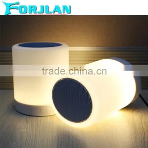Portable Bluetooth 4.0 Smart Touch Music Light Speaker With Colorful Light for Iphone/android App thumbnail-1