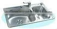 Satin Mirror Polished Brushed Stainless Steel Kitchen Sink thumbnail-1
