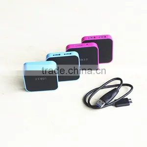 Mini Super Slim High Speed 4-port Usb 3.0 Hub Can Customize Glowing Logo thumbnail-1