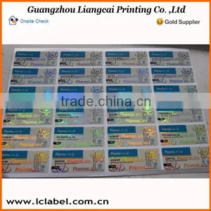 High Quality 10ml Hologram Vial Labels 10ml Vial Labels Quality Choice thumbnail-2