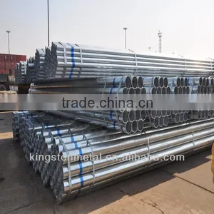 ERW GI Steel Pipes Painted Words With Plastic Cap Threated With Coupling Pipe thumbnail-1