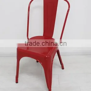 Metal Chair - Red thumbnail-1
