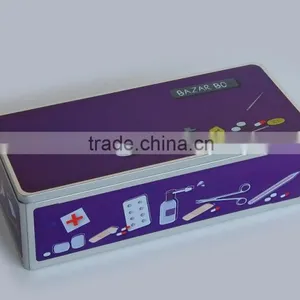 Decorative Color Brilliancy and Rectangular Tin Box for Gifts for Games Card Packing thumbnail-1
