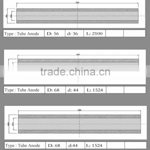 4.8''X60'' HSCI Tubular Anode for Cathodic Protection thumbnail-2