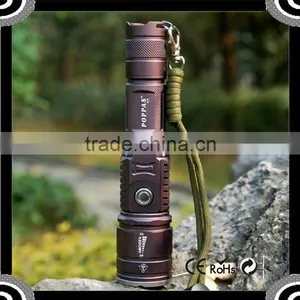 POPPAS 6611 Classic Hidden USB Design Zoom T6 LED Police Security Led Flashlight Power Bank thumbnail-1