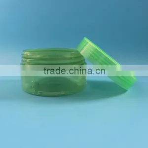 100ml 100g Empty Green Transparent PET Plastic Jar Container for Cosmetic Packaging thumbnail-2